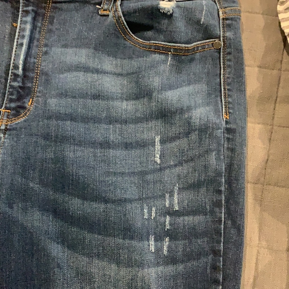 Judy Blue relaxed fit jeans, cropped/ankle